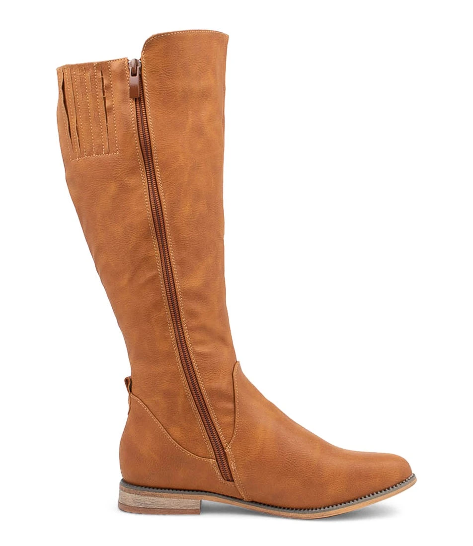 Faraday Tan Knee High Boots 6 Faraday Tan Knee High Boots - Image 4