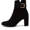 Shippa Black Microsuede Ankle Boots 2 Shippa Black Microsuede Ankle Boots -Lynx Shoes Shop IL11847BLAMS 4
