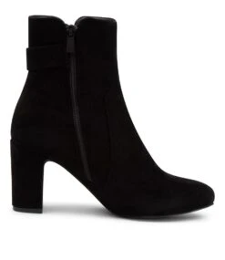 Shippa Black Microsuede Ankle Boots -Lynx Shoes Shop IL11847BLAMS 5