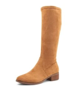 Tenner Caramel Stretch Microsuede Long Boots -Lynx Shoes Shop IL11850T05FT 2