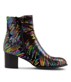 Jallie Bright Firework Sequin Ankle Boots -Lynx Shoes Shop IL11857CGZKR 5