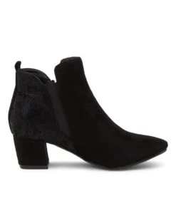 Hesta Black Microsuede Ankle Boots -Lynx Shoes Shop IL11859BLAMS 5