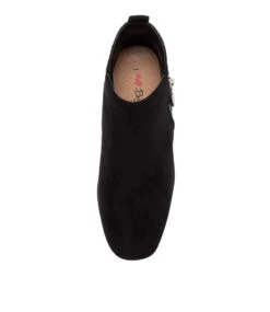 Hesta Black Microsuede Ankle Boots -Lynx Shoes Shop IL11859BLAMS 6