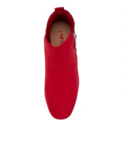 Hesta Red Microsuede Ankle Boots 11 Hesta Red Microsuede Ankle Boots -Lynx Shoes Shop IL11859REDMS 6