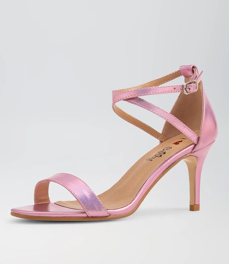 Carna Pink Metallic Sandals 4 Carna Pink Metallic Sandals - Image 2
