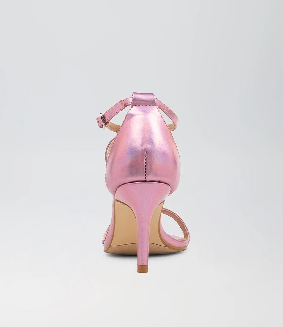 Carna Pink Metallic Sandals 6 Carna Pink Metallic Sandals - Image 4