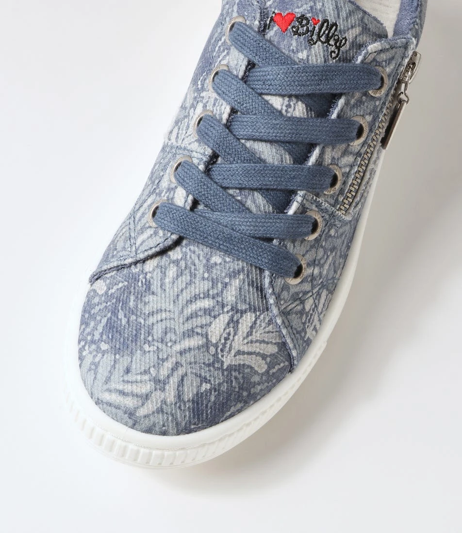 Izzar Denim Flower Recycled Canvas Sneakers 6 Izzar Denim Flower Recycled Canvas Sneakers - Image 4