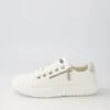 Izzar White Recycled Canvas Sneakers -Lynx Shoes Shop IL11880WHIC2 2