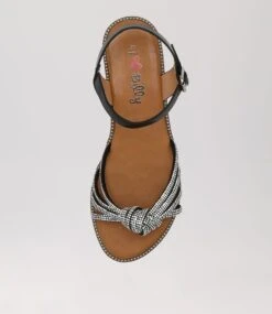 Aimie Black Multi Sandals -Lynx Shoes Shop IL11888BLAHG 6