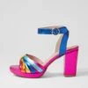 Brissa Fuchsia Multi Sandals -Lynx Shoes Shop IL11891PGKSM 2