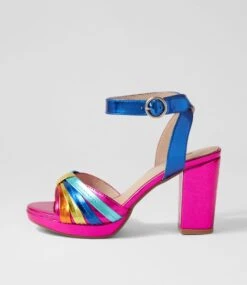 Brissa Fuchsia Multi Sandals