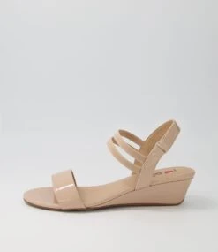 Braseto Latte Patent Pu Sandals