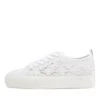 Denna White Fabric Sneakers -Lynx Shoes Shop IL11898WHIFA 4