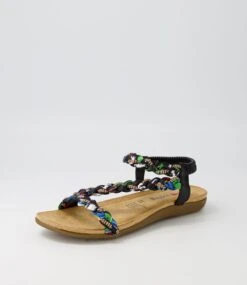 Frazel Black Multi Sandals -Lynx Shoes Shop IL11913BLAHG 3