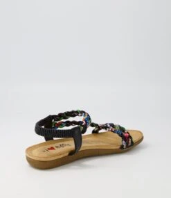 Frazel Black Multi Sandals -Lynx Shoes Shop IL11913BLAHG 4