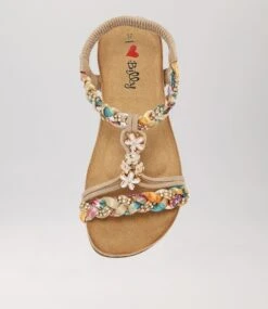 Frose Beige Multi Sandals -Lynx Shoes Shop IL11914N03HG 6