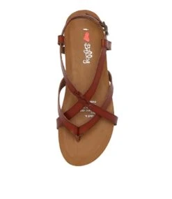 Ginnie Brown Sandals -Lynx Shoes Shop IL11916BROSM 6