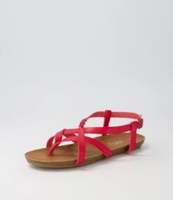 Ginnie Red Sandals -Lynx Shoes Shop IL11916REDSM 3