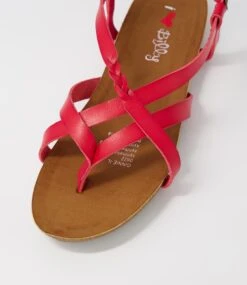 Ginnie Red Sandals -Lynx Shoes Shop IL11916REDSM 5