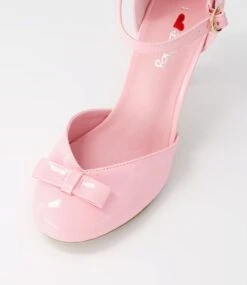 Moore Pink Patent Pu Heels -Lynx Shoes Shop IL11930PINUU 5