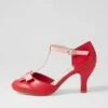 Mexie Red Pale Pink Heels -Lynx Shoes Shop IL11931RYNSM 2
