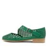 Qixen Green Flat Shoes -Lynx Shoes Shop IL11935GRESM 4