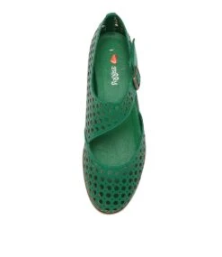 Qixen Green Flat Shoes 11 Qixen Green Flat Shoes -Lynx Shoes Shop IL11935GRESM 6