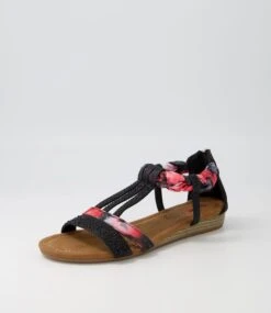 Skitter Black Multi Sandals -Lynx Shoes Shop IL11943BLAHG 3