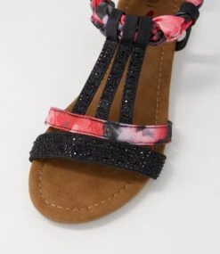 Skitter Black Multi Sandals -Lynx Shoes Shop IL11943BLAHG 5