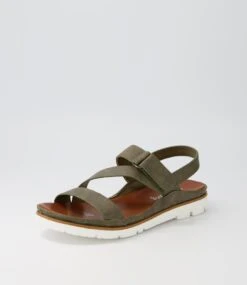 Akin Khaki Sandals -Lynx Shoes Shop IL11967H48SM 3