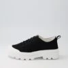 Ilysse Black Off White Canvas Sneakers -Lynx Shoes Shop IL11971CKLCA 2