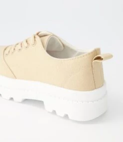 Ilysse Natural Canvas Sneakers -Lynx Shoes Shop IL11971NDJCA 6