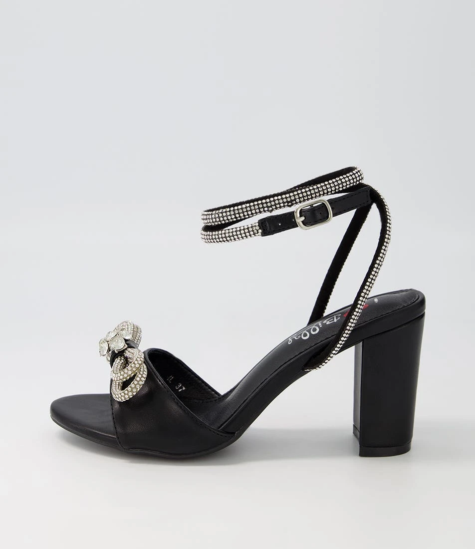 Daschie Black Silver Jewels Sandals 3 Daschie Black Silver Jewels Sandals
