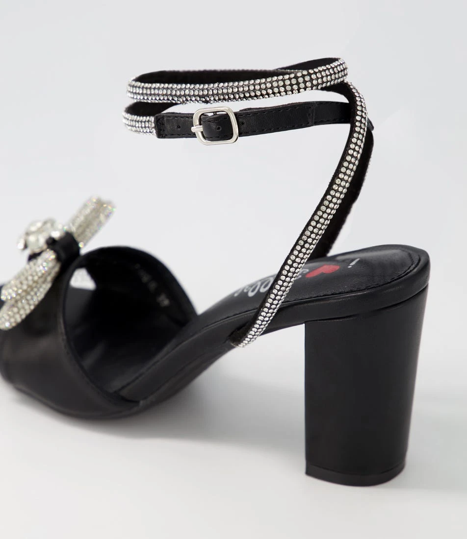 Daschie Black Silver Jewels Sandals 7 Daschie Black Silver Jewels Sandals - Image 5