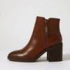 Bassko Cognac Ankle Boots 1 Bassko Cognac Ankle Boots -Lynx Shoes Shop IL11996T07SM 2