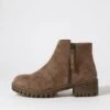 Ihola Taupe Microsuede Ankle Boots -Lynx Shoes Shop IL11998NGVMS 2