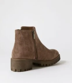 Ihola Taupe Microsuede Ankle Boots -Lynx Shoes Shop IL11998NGVMS 4
