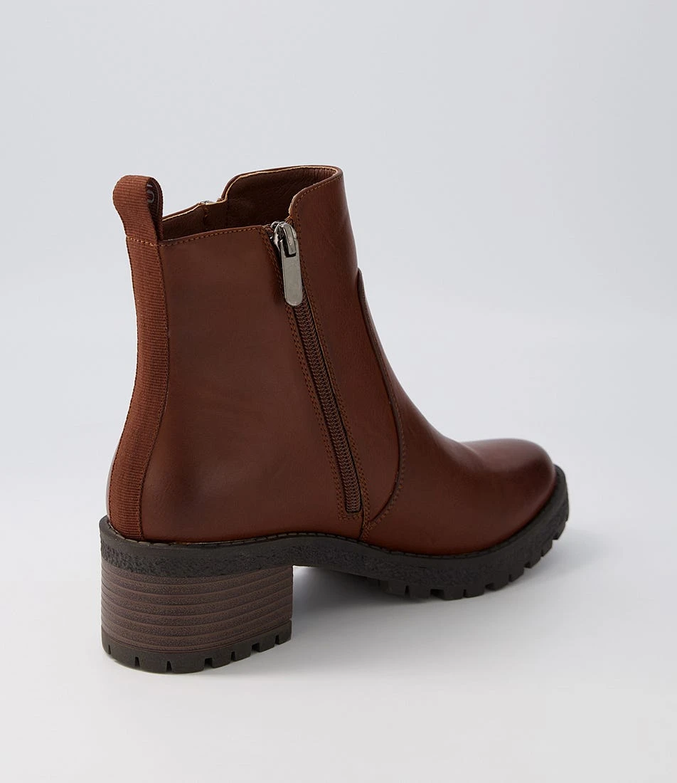 Rechie Cognac Ankle Boots 5 Rechie Cognac Ankle Boots - Image 3