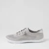 Malibu Grey Silver Knit Sneakers -Lynx Shoes Shop IL12012G65SS 2
