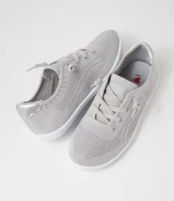 Malibu Grey Silver Knit Sneakers 11 Malibu Grey Silver Knit Sneakers -Lynx Shoes Shop IL12012G65SS 6