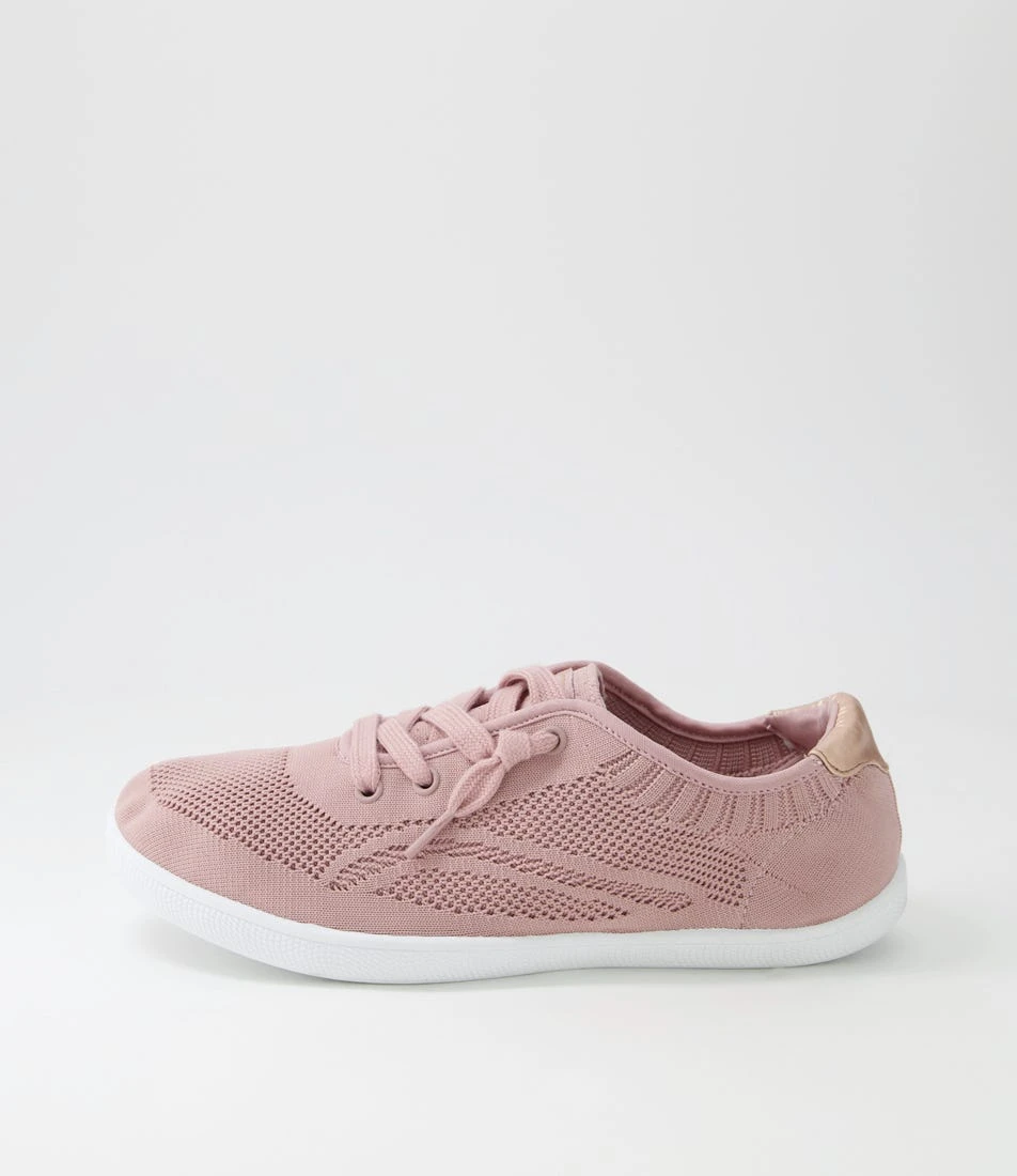 Malibu Dusty Rose Knit Sneakers 3 Malibu Dusty Rose Knit Sneakers