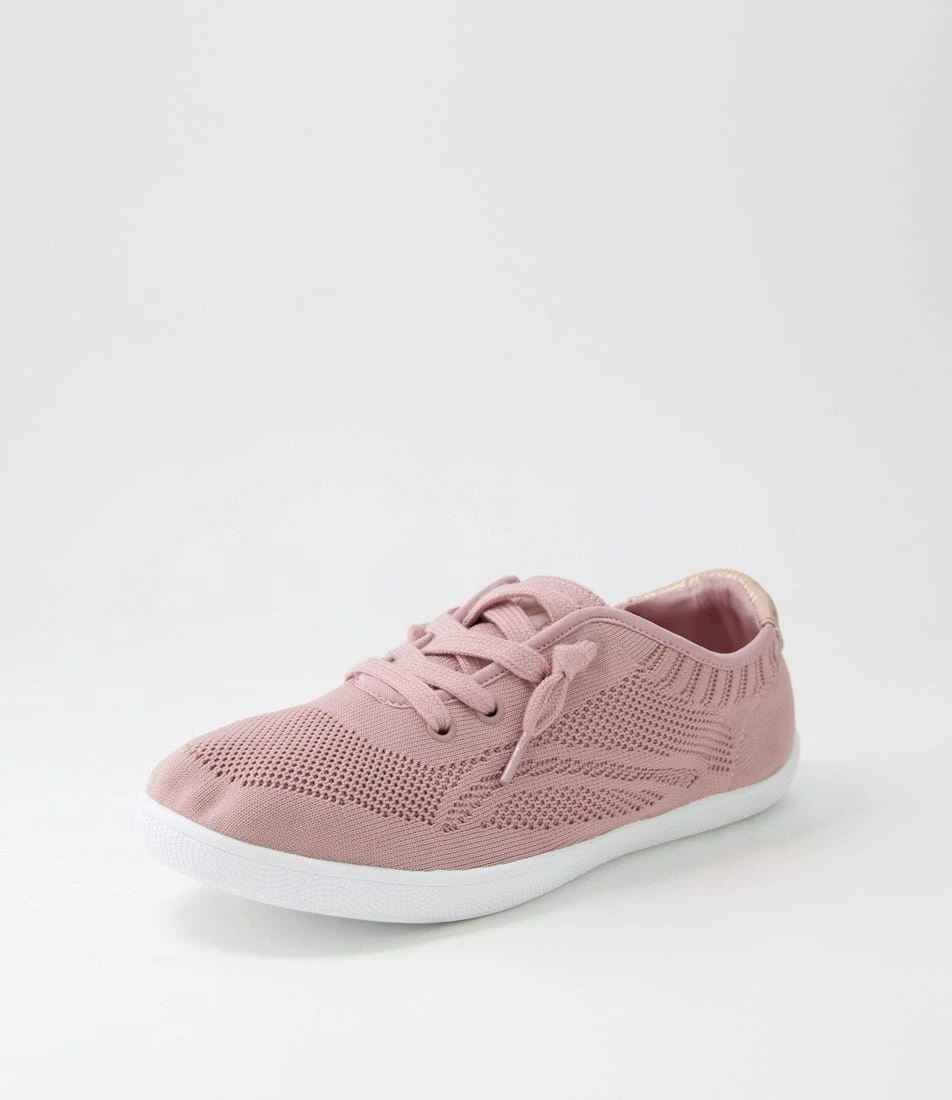 Malibu Dusty Rose Knit Sneakers 4 Malibu Dusty Rose Knit Sneakers - Image 2