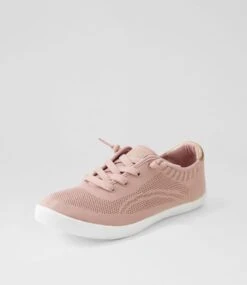Malibu Dusty Rose Gold Knit Sneakers -Lynx Shoes Shop IL12012QIASS 3