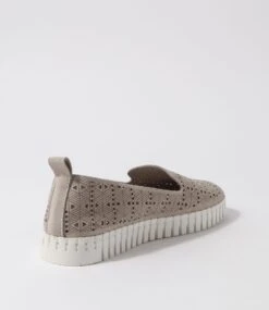 Uppie Light Grey Microsuede Sneakers -Lynx Shoes Shop IL12017GDPMS 4