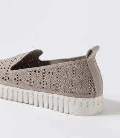 Uppie Light Grey Microsuede Sneakers -Lynx Shoes Shop IL12017GDPMS 6