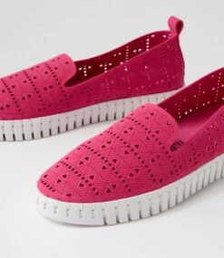 Uppie Fuchsia Microsuede Sneakers -Lynx Shoes Shop IL12017P22MS 6