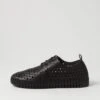 Usho Black Cut Out Sneakers -Lynx Shoes Shop IL12018BLASM 2