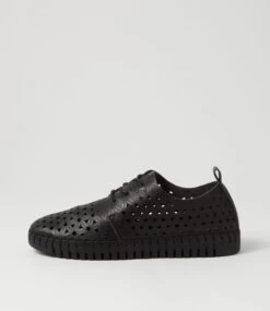 Usho Black Cut Out Sneakers