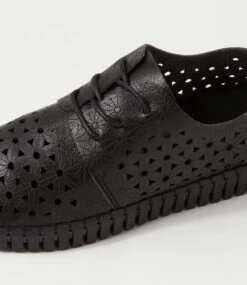 Usho Black Cut Out Sneakers 11 Usho Black Cut Out Sneakers -Lynx Shoes Shop IL12018BLASM 6