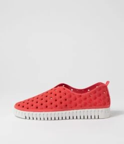 Ushka Watermelon Microsuede Sneakers